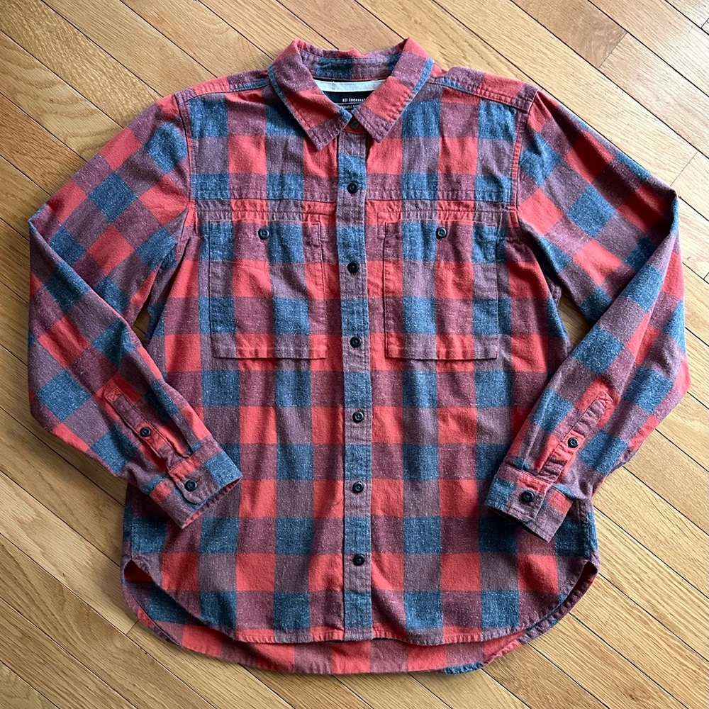 REI Buffalo Plaid Wallace Lake Flannel Shirt - Large Women’s